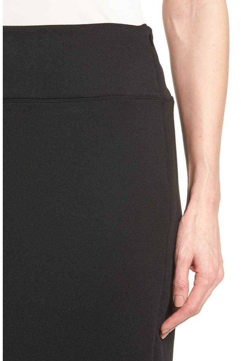 Neoprene Knit Pencil Skirt, Alternate, color, BLACK