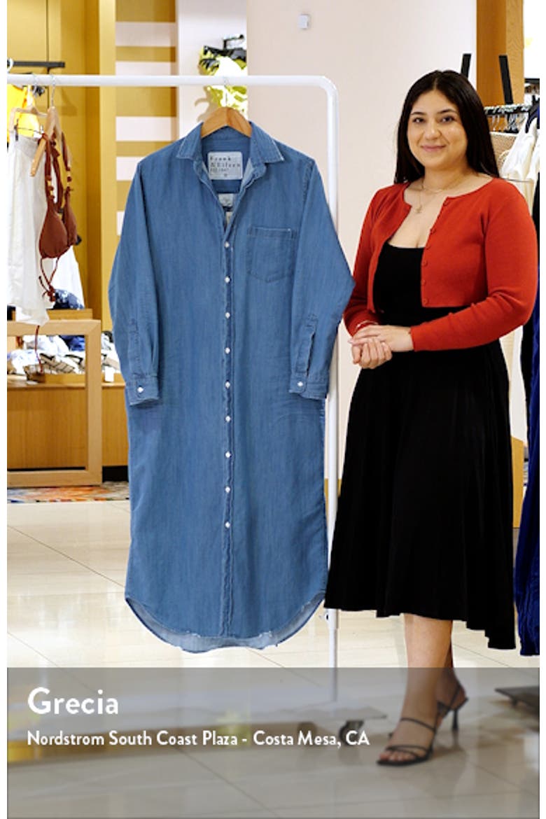 Rory Long Sleeve Denim Maxi Shirtdress video