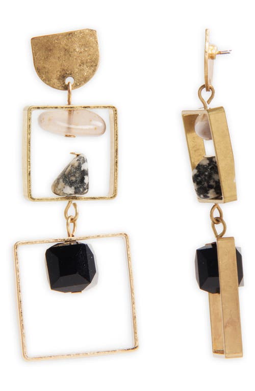 Saachi Sedona Square Drop Earrings In Gold