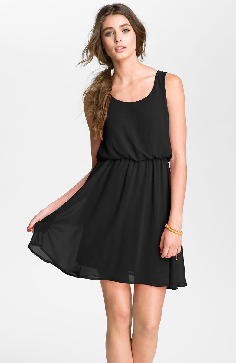 All in Favor 'Drew' Blouson Tank Dress, Main, color, 