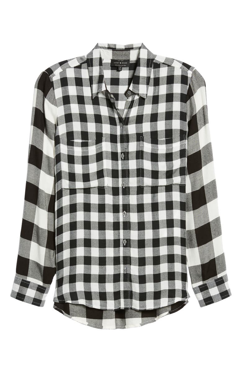 Lucky Brand Mixed Check Shirt, Alternate, color, 