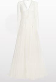 Jenny Packham Silk Crush Lace Long-sleeve Bridal Dress