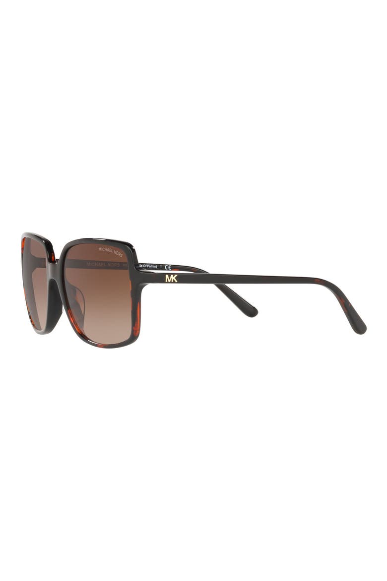 56mm Gradient Square Sunglasses, Alternate, color, NEW TORTOISE/ SMOKE GRADIENT