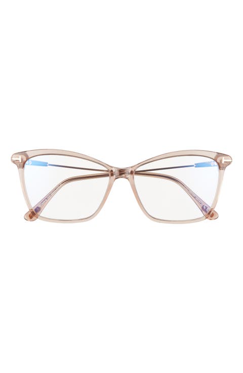 56mm Cat Eye Blue Light Blocking Glasses