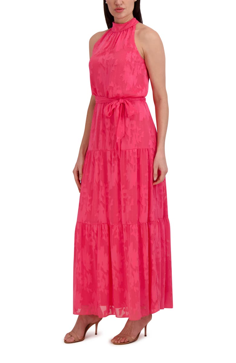 Julia Jordan Floral Sleeveless Tiered Maxi Dress, Alternate, color, 