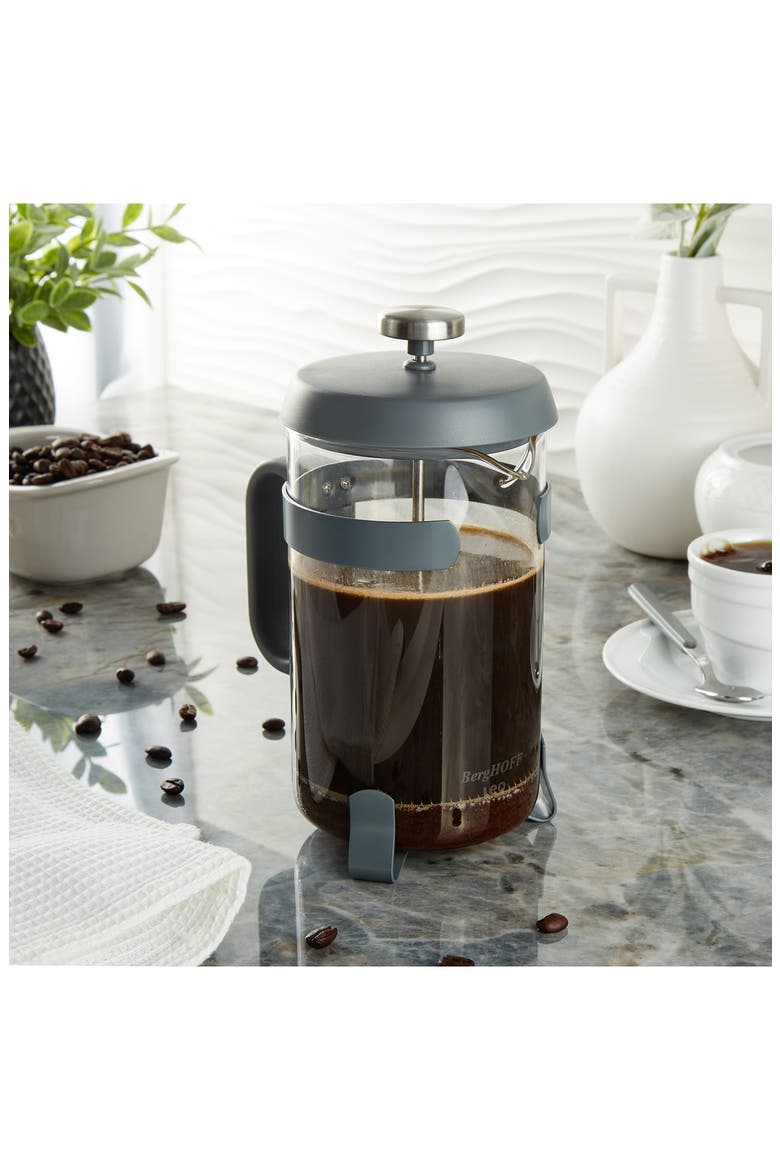 Leo Aroma French Press, Alternate, color, BLACK/ CLEAR