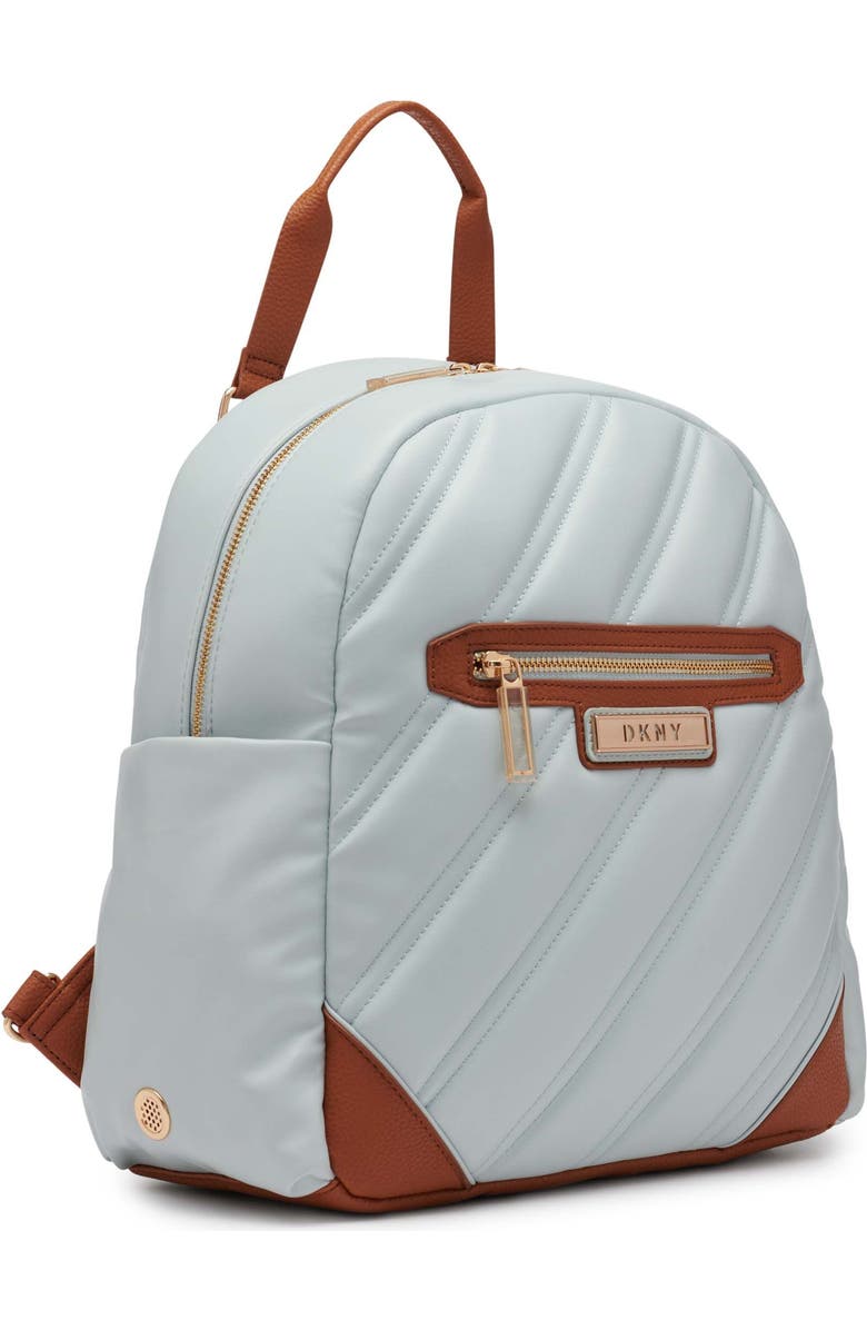 DKNY Bias Backpack, Alternate, color, Jade Sky