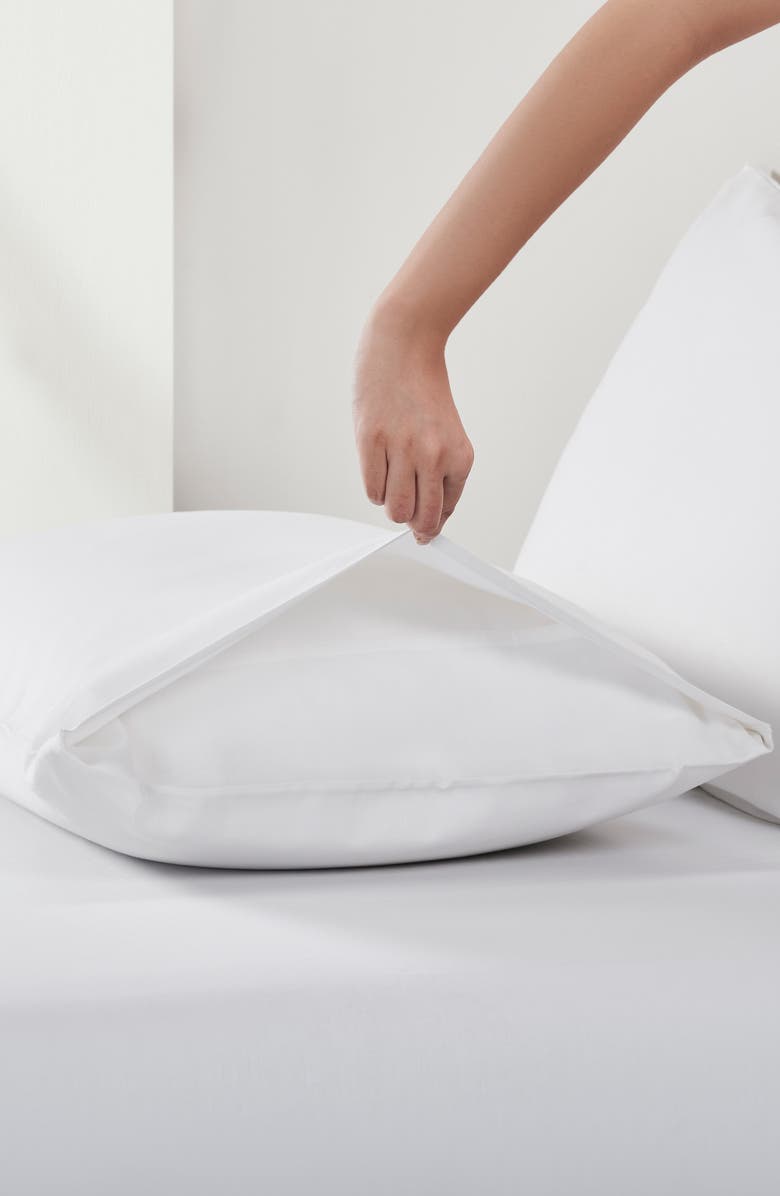 CALIFORNIA DESIGN DEN Signature Comfort 100% Egyptian Cotton Breatheable Percale Sheet Set, Alternate, color, Light Grey