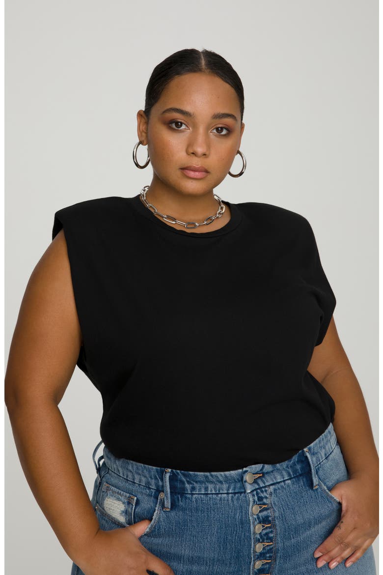 Strong Shoulder Tank Top, Alternate, color, BLACK001