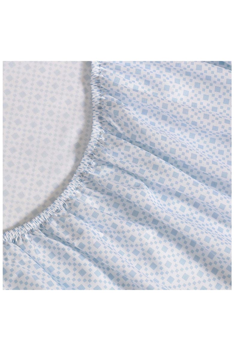 Annie Geo Cooling Microfiber Sheet Set, Alternate, color, BLUE