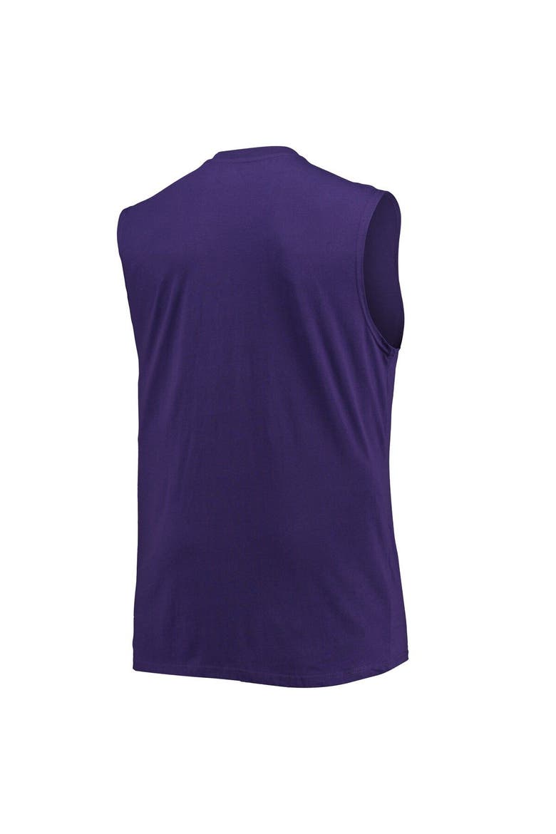 Men's LSU Tigers Purple Big & Tall Team Muscle Tank Top, Alternate, color, Purple