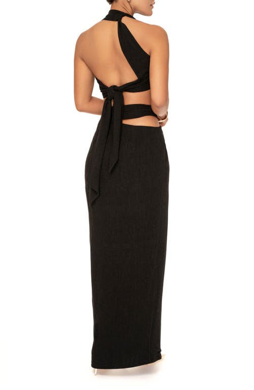 Jluxlabel New Age Crop Top & Skirt Set In Black