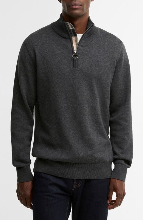 Cotton Half Zip Sweater