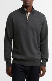 Barbour Cotton Half Zip Sweater