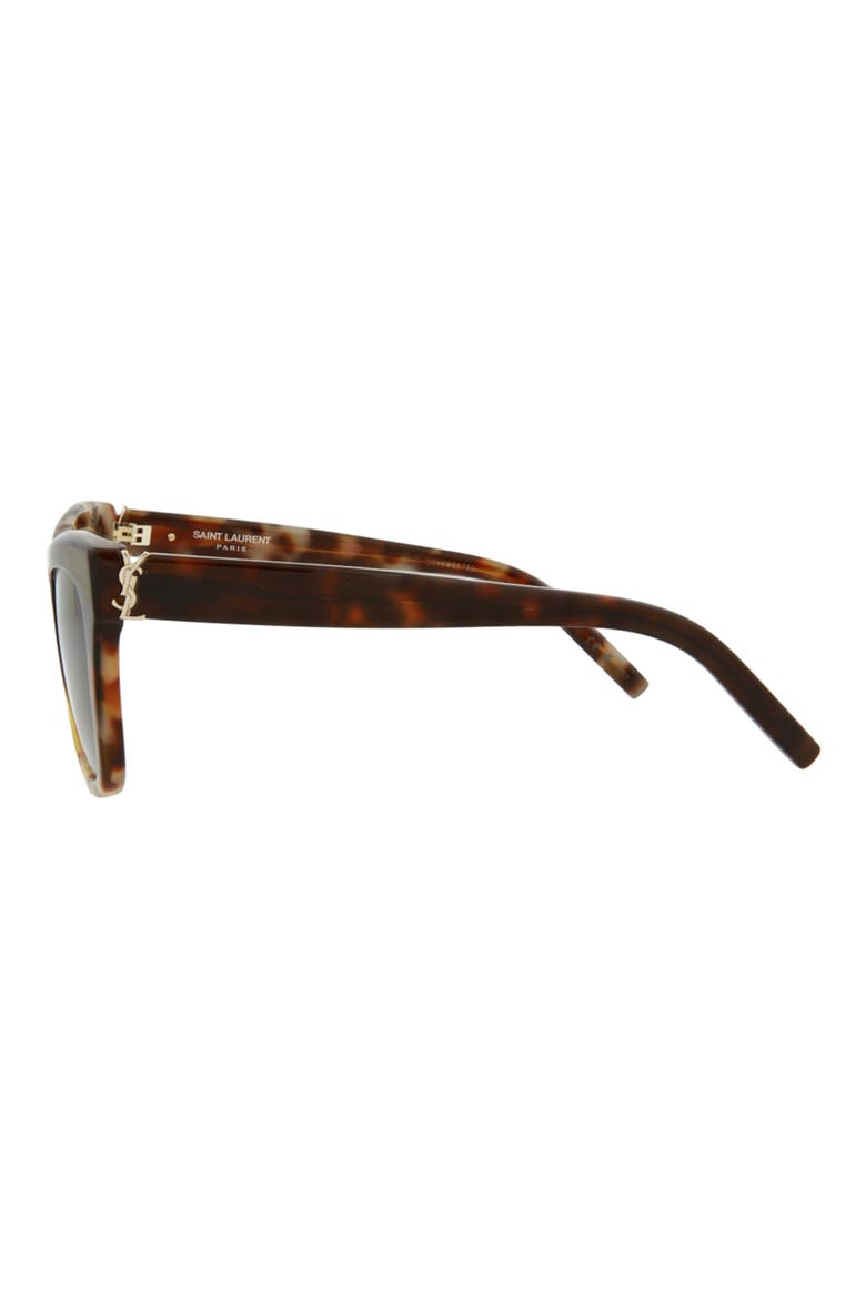 56mm Cat Eye Sunglasses, Alternate, color, HAVANA HAVANA BLACK