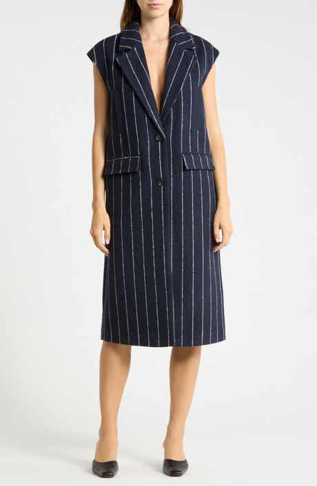 Collared Pinstripe Dress