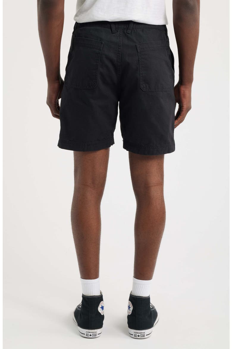 Courier Craft Canvas Shorts, Alternate, color, OBSIDIAN