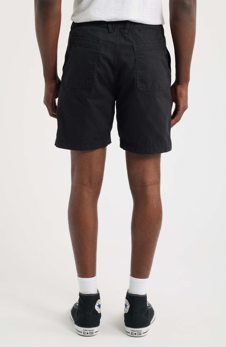 Imperfects Courier 7-Inch Canvas Shorts, Alternate, color, Obsidian