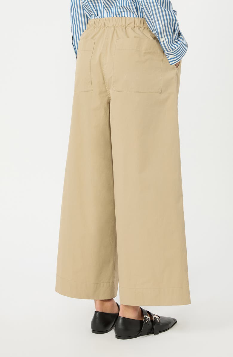Weekend Max Mara Libero Cotton Trousers, Alternate, color, Beige
