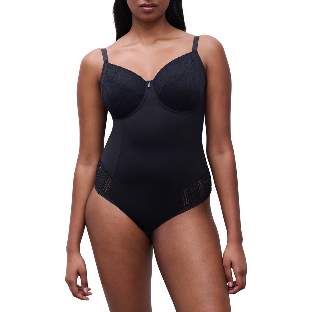 Chantelle Lingerie Easy Support Underwire Bodysuit In Black