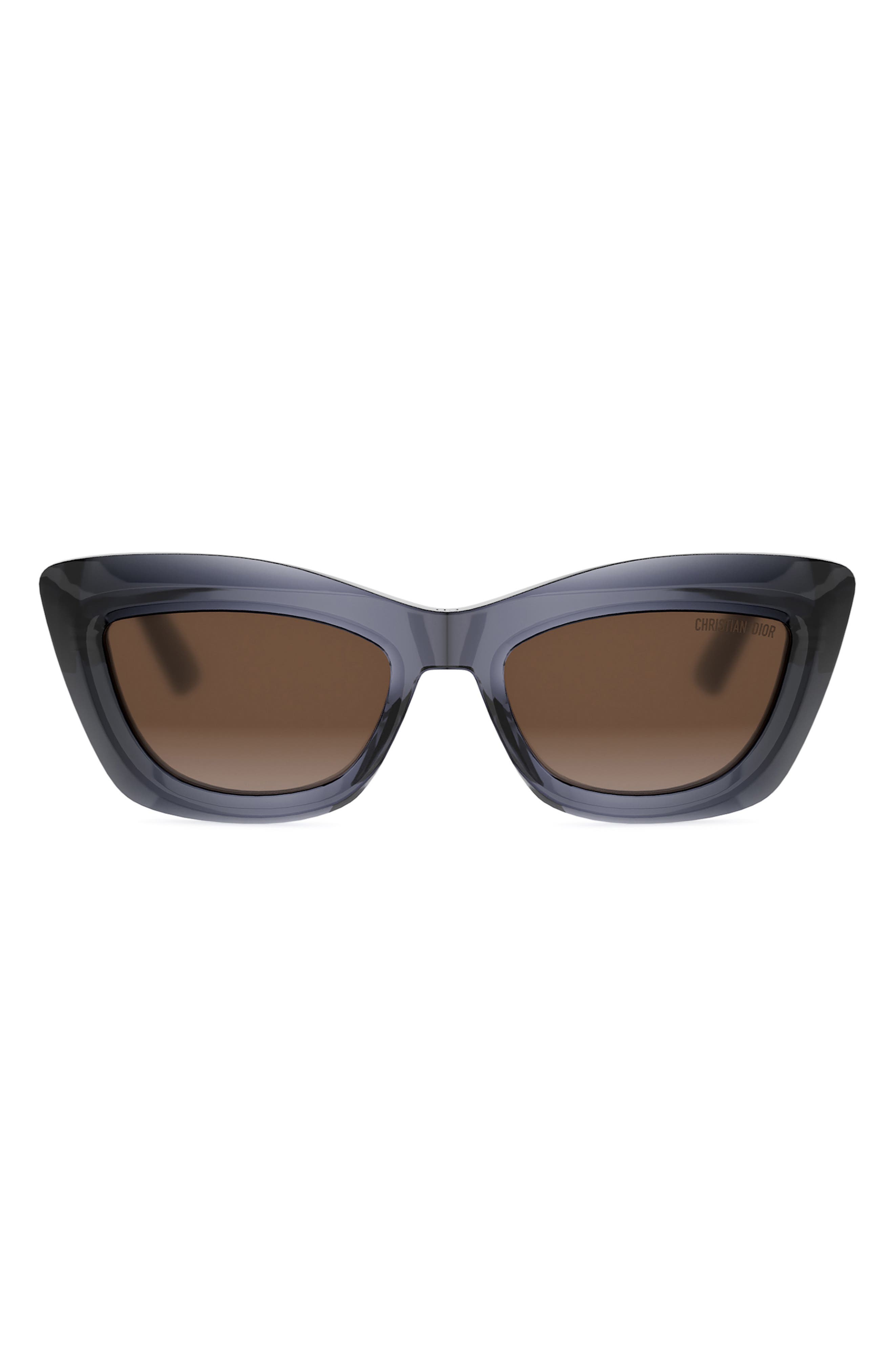 Dior Midnight B3i 54mm Cat Eye Sunglasses In Gray