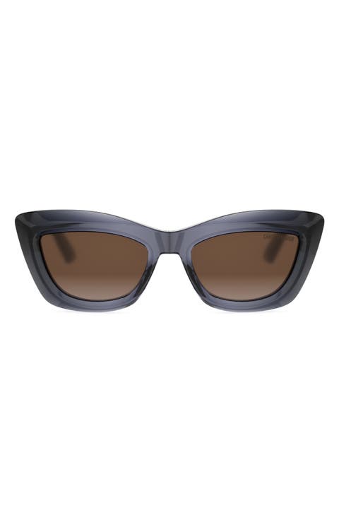 Midnight B3I 54mm Cat Eye Sunglasses