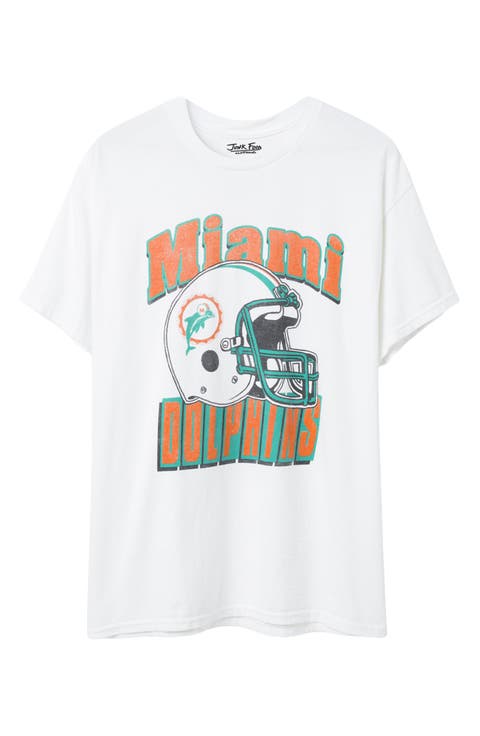 Miami Dolphins Throwback Helmet Cotton Graphic T-Shirt