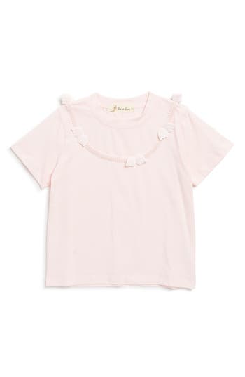 Shop Doe A Dear Kids' Angel Wing Trim T-shirt In Pink