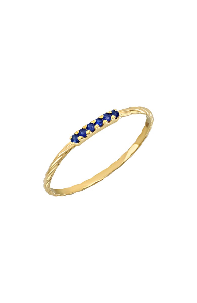 Bony Levy 18K Gold Blue Sapphire Ring, Main, color,