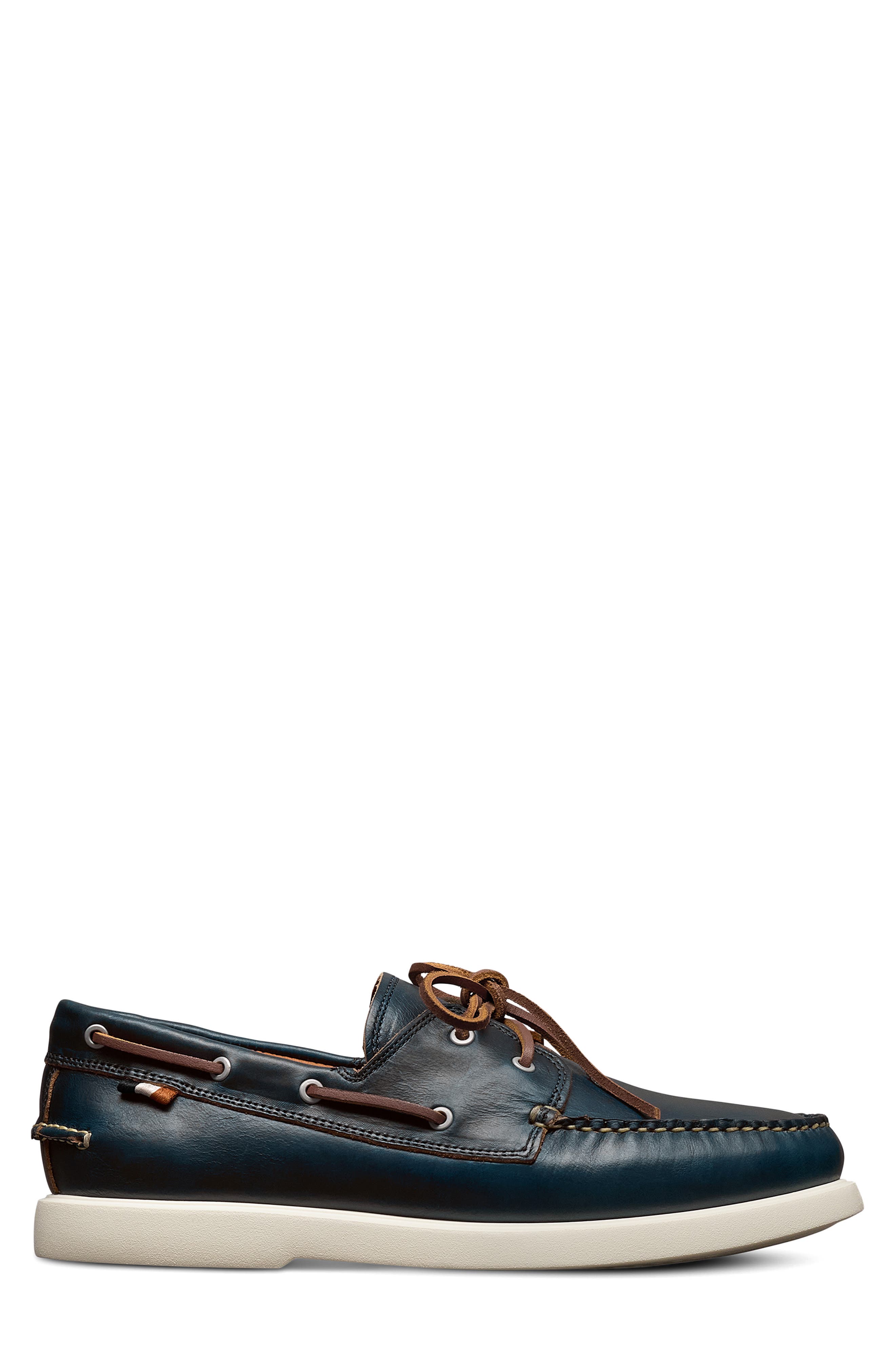 Panama Boat Shoe, Alternate, color, NAVY