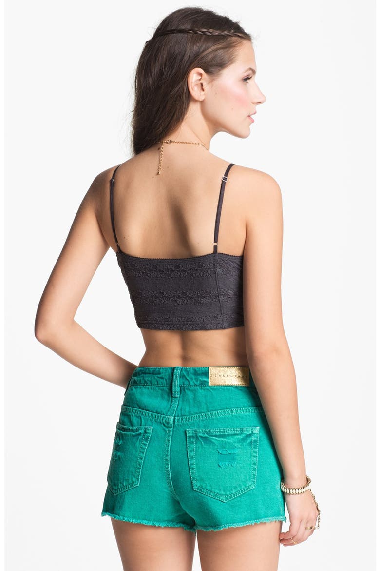 Frenchi® Lace Bralette, Alternate, color, GREY- STONEHENGE
