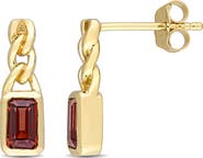 Julianna B. Gemstone Link Drop Earrings 10k