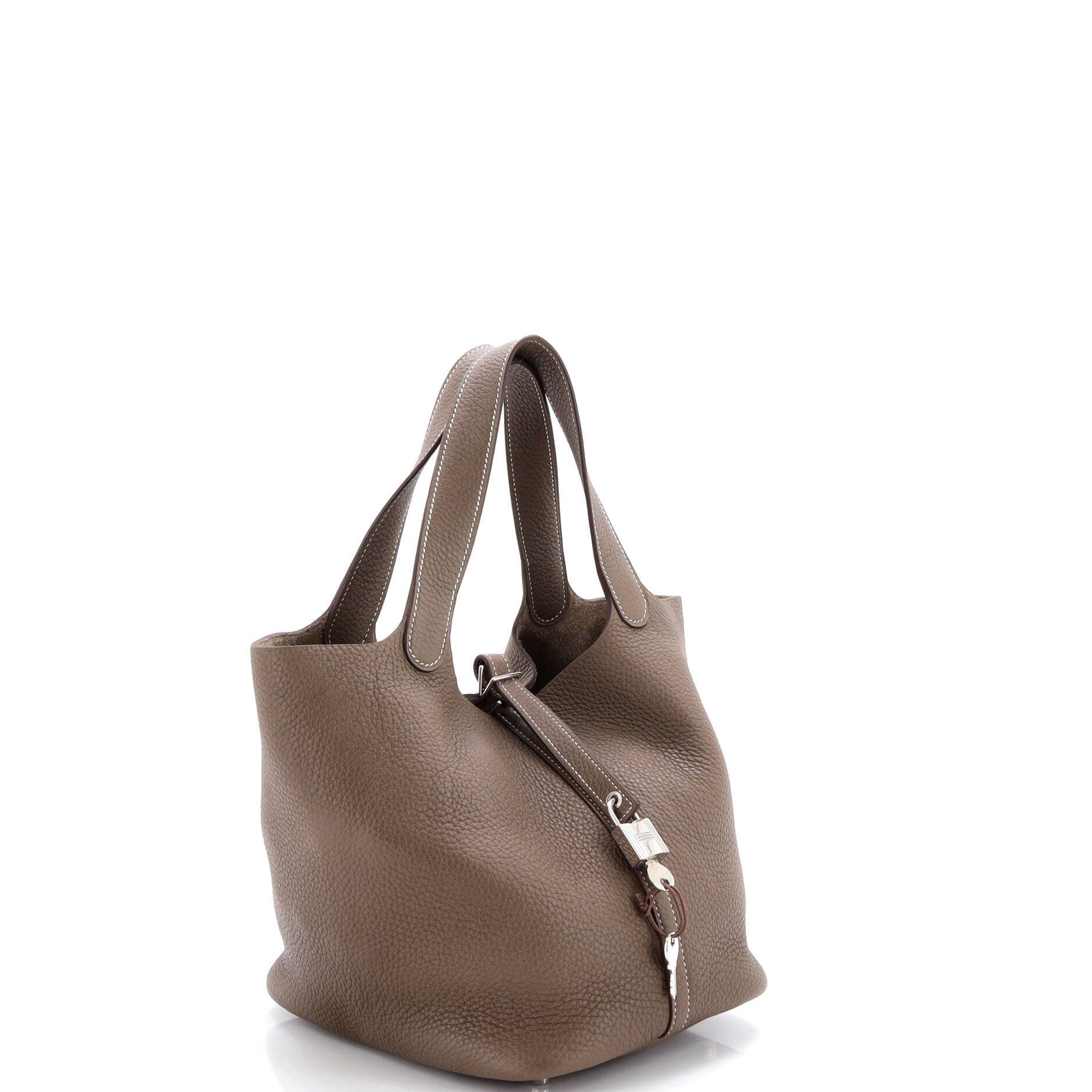 Pre-Owned Hermes Picotin Lock Bag Clemence MM, Alternate, color, 