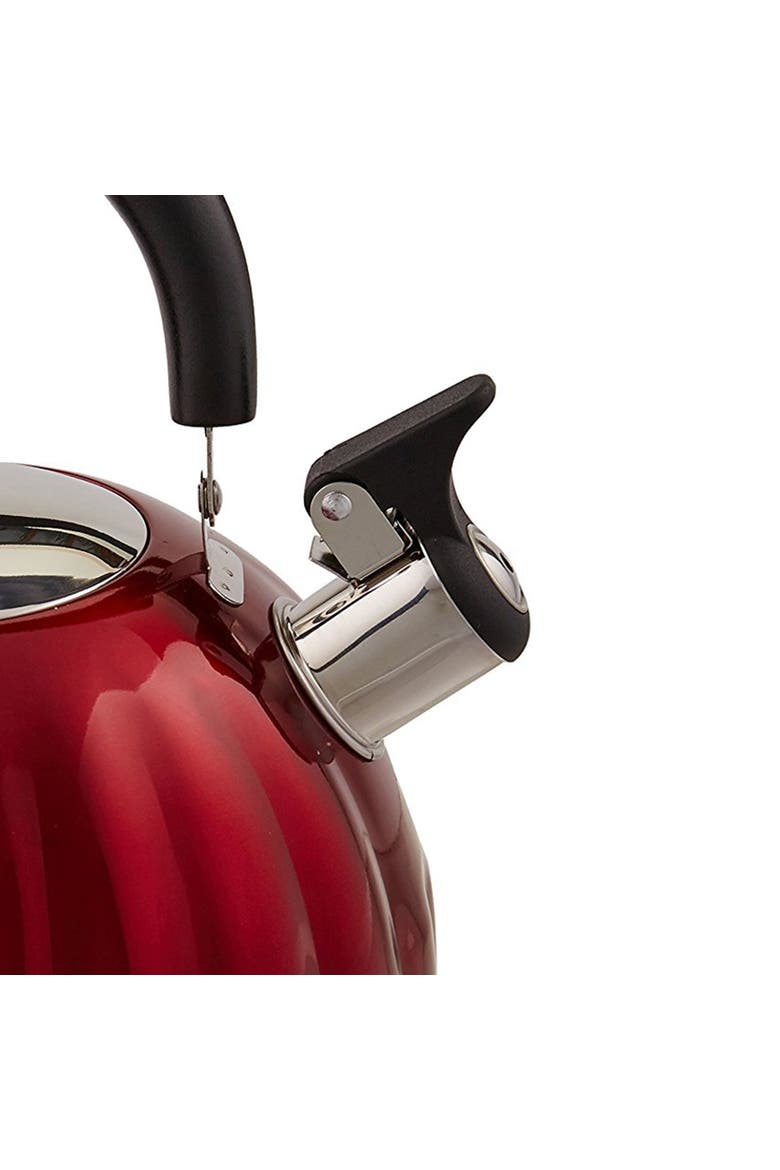 Twining 2.1 Quart Pumpkin Tea Kettle, Alternate, color, Red
