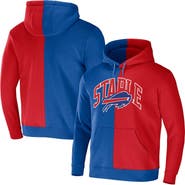 STAPLE Men's NFL x Staple Royal Buffalo Bills Split Logo Pullover Hoodie