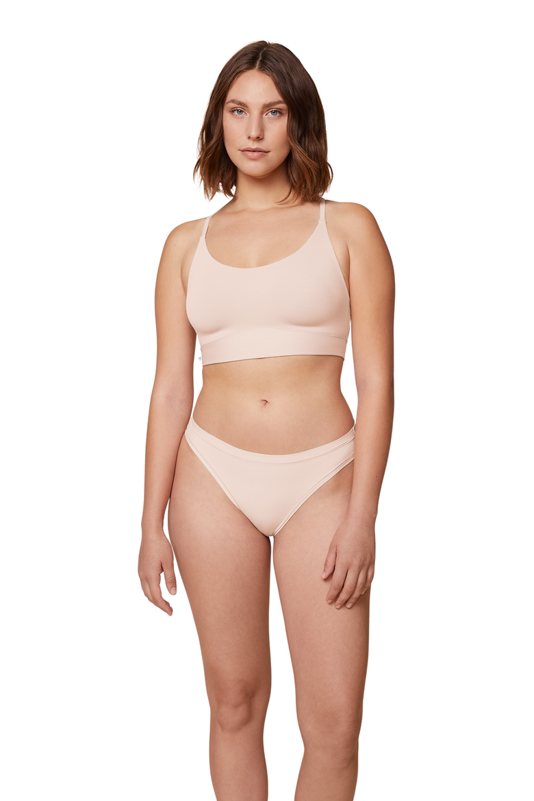 Bliss Racerback Bralette, Alternate, color, Rose