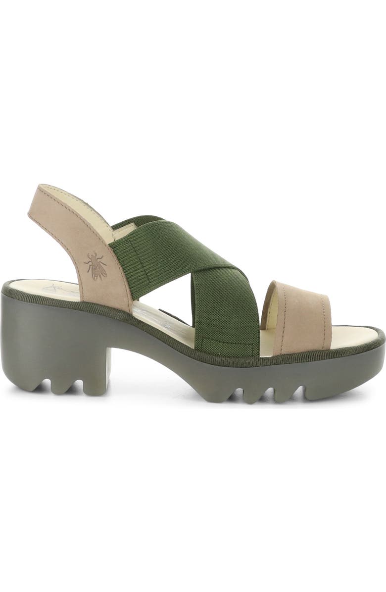 Fly London Taji Platform Slingback Sandal, Alternate, color, 008 Taupe/ Khaki
