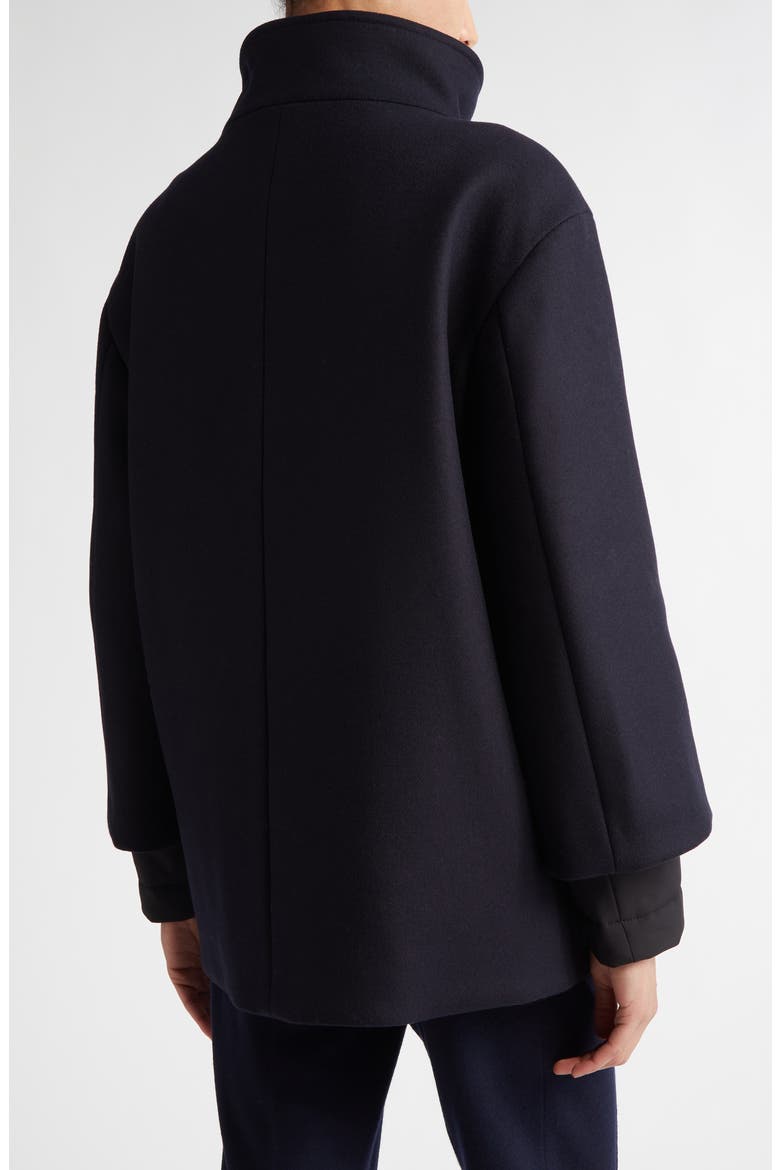 2-in-1 Felted Wool Blend Car Coat, Alternate, color, NAVY-BLACK