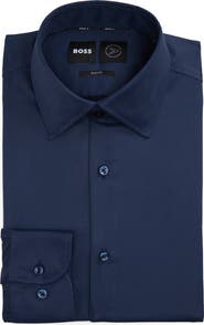BOSS Hank Kent Performance Twill Dress Shirt