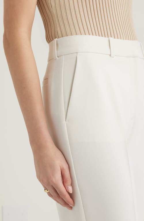 Nordstrom Ankle Straight Leg Pants In Ivory Tofu