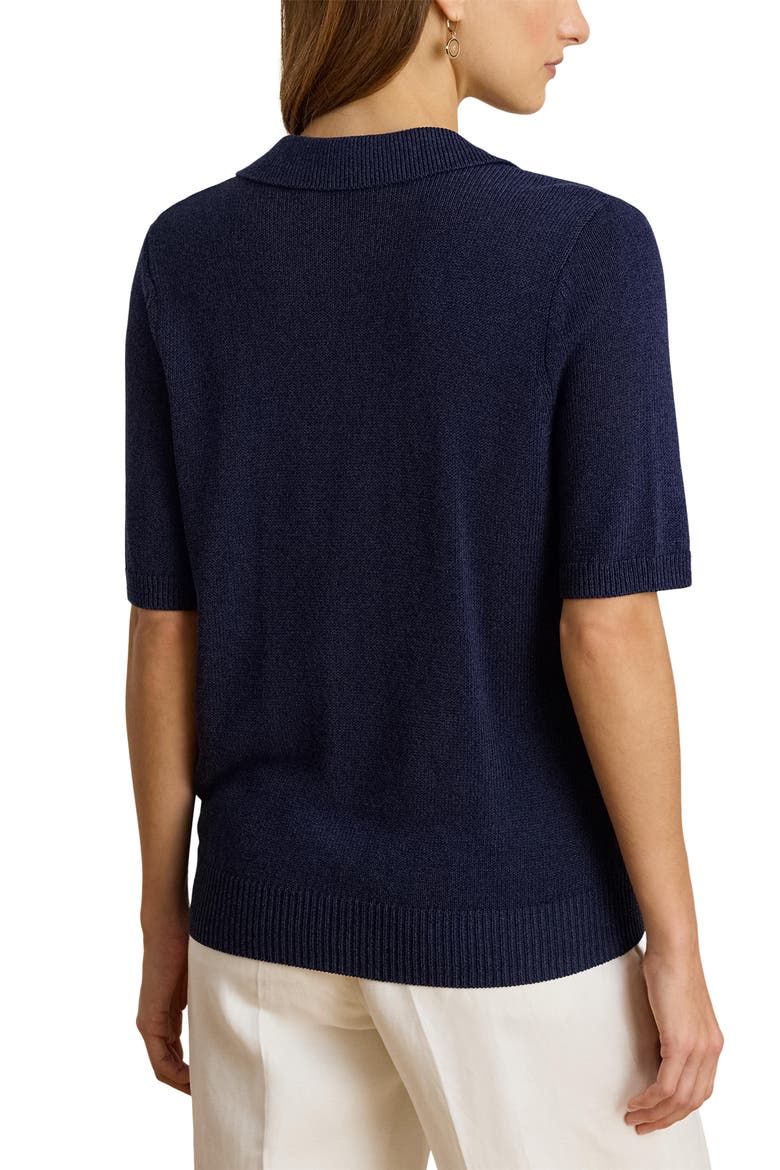 Radnor Polo Sweater, Alternate, color, REFINED NAVY BLUE