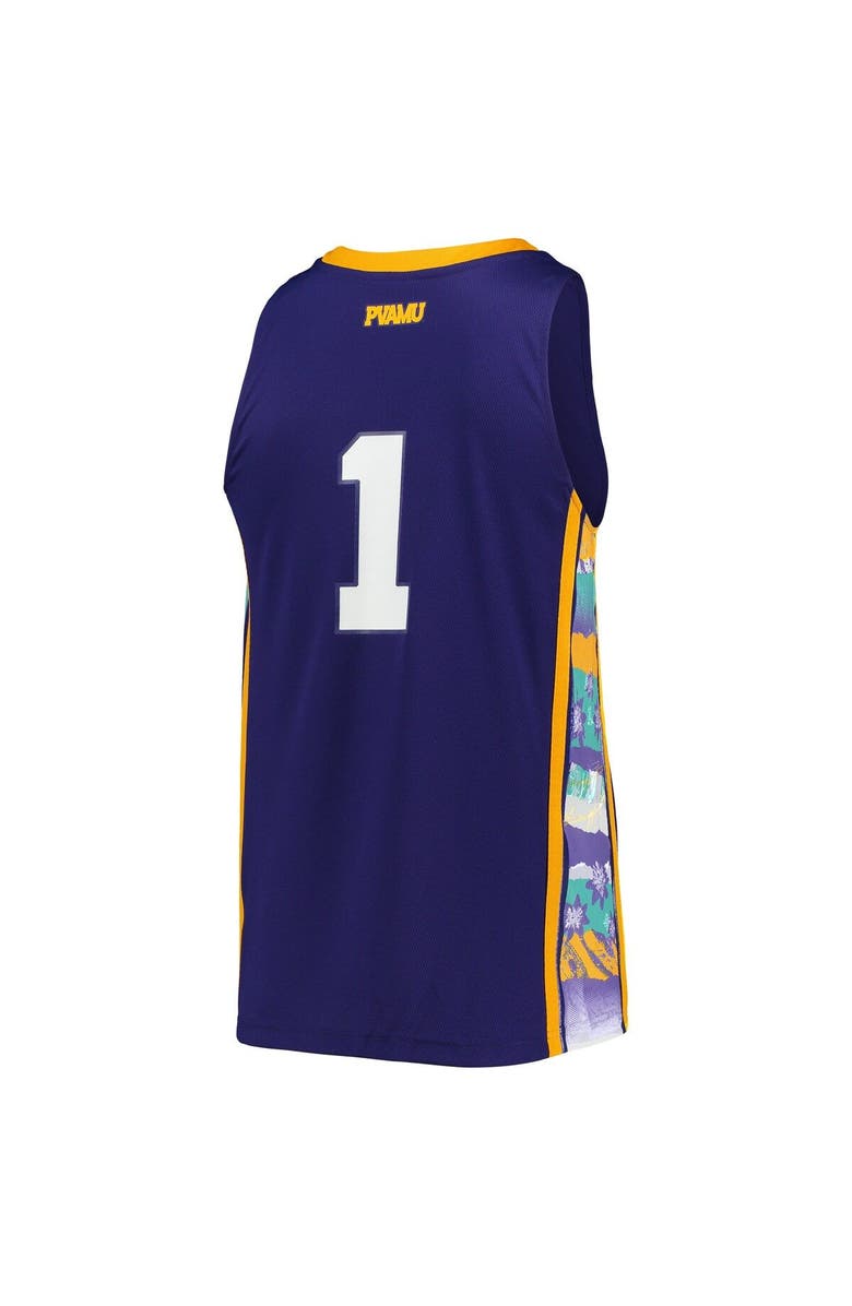 adidas Men's adidas #1 Purple Prairie View A&M Panthers Honoring Black Excellence Replica Basketball Jersey, Alternate, color, Purple