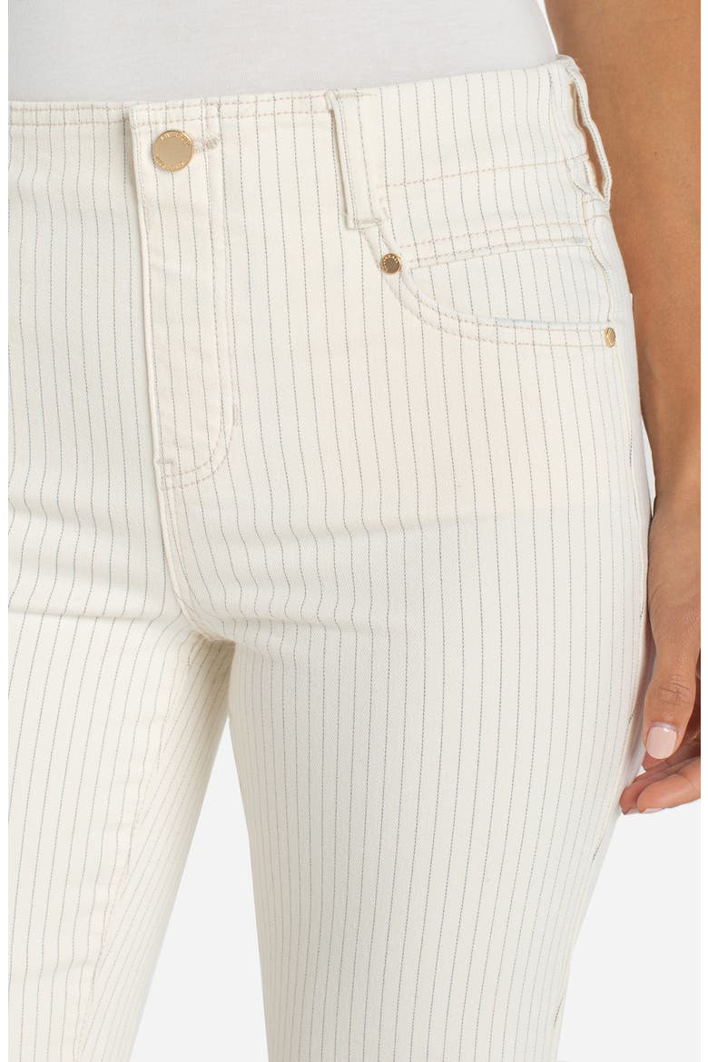 Gia Glider Stripe Pull-On Crop Flare Jeans, Alternate, color, NAUTICAL STRIPE