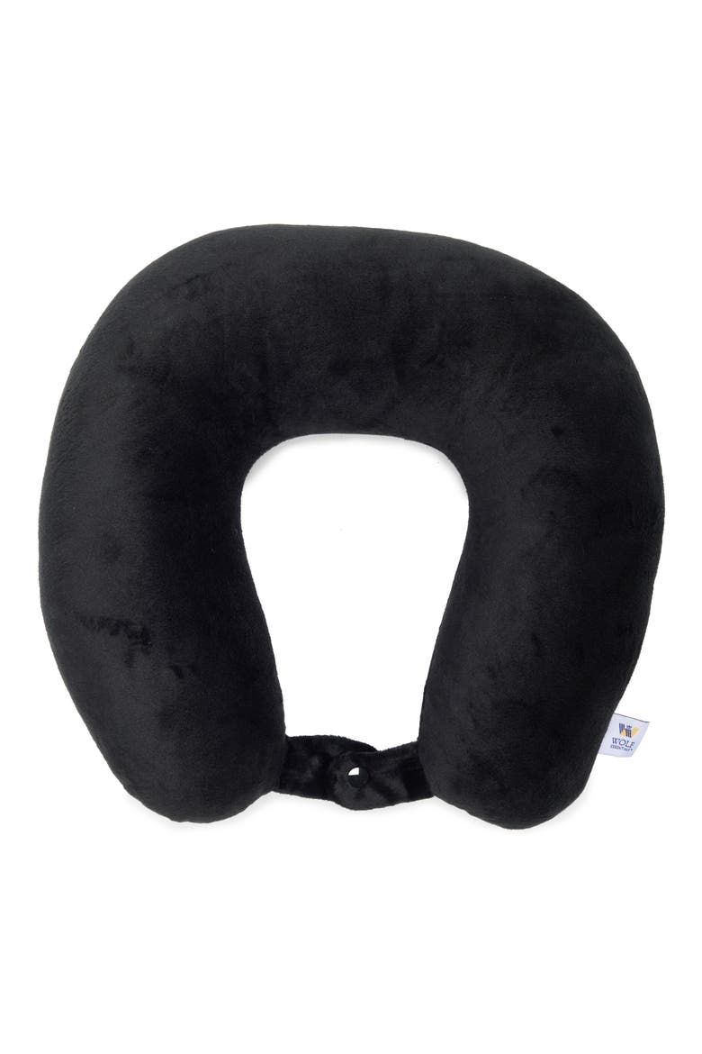 Oversize Neck Pillow, Main, color, BLACK