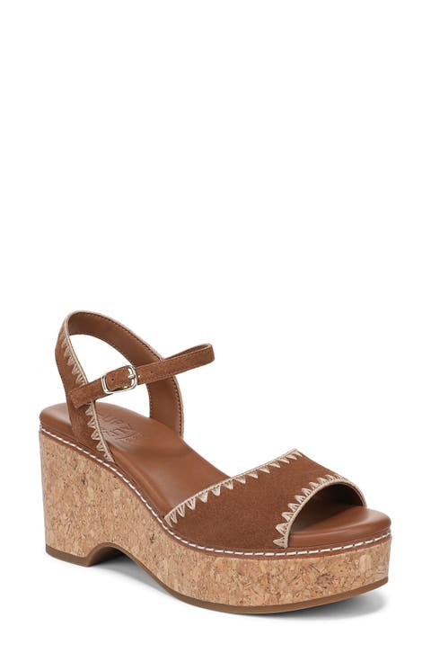 Della Platform Ankle Strap Sandal (Women)