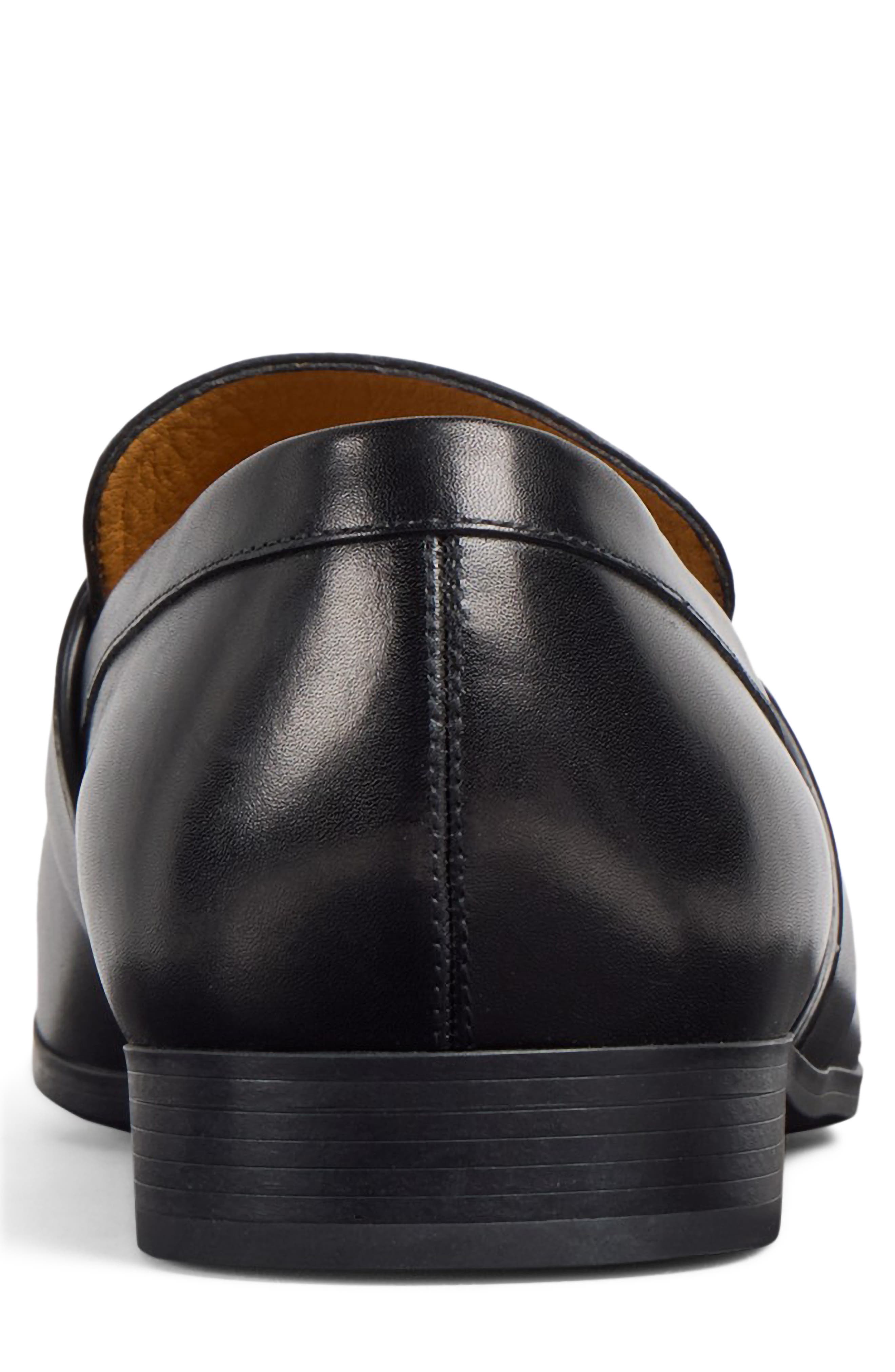 Narmada Leather Penny Loafer, Alternate, color, NERO