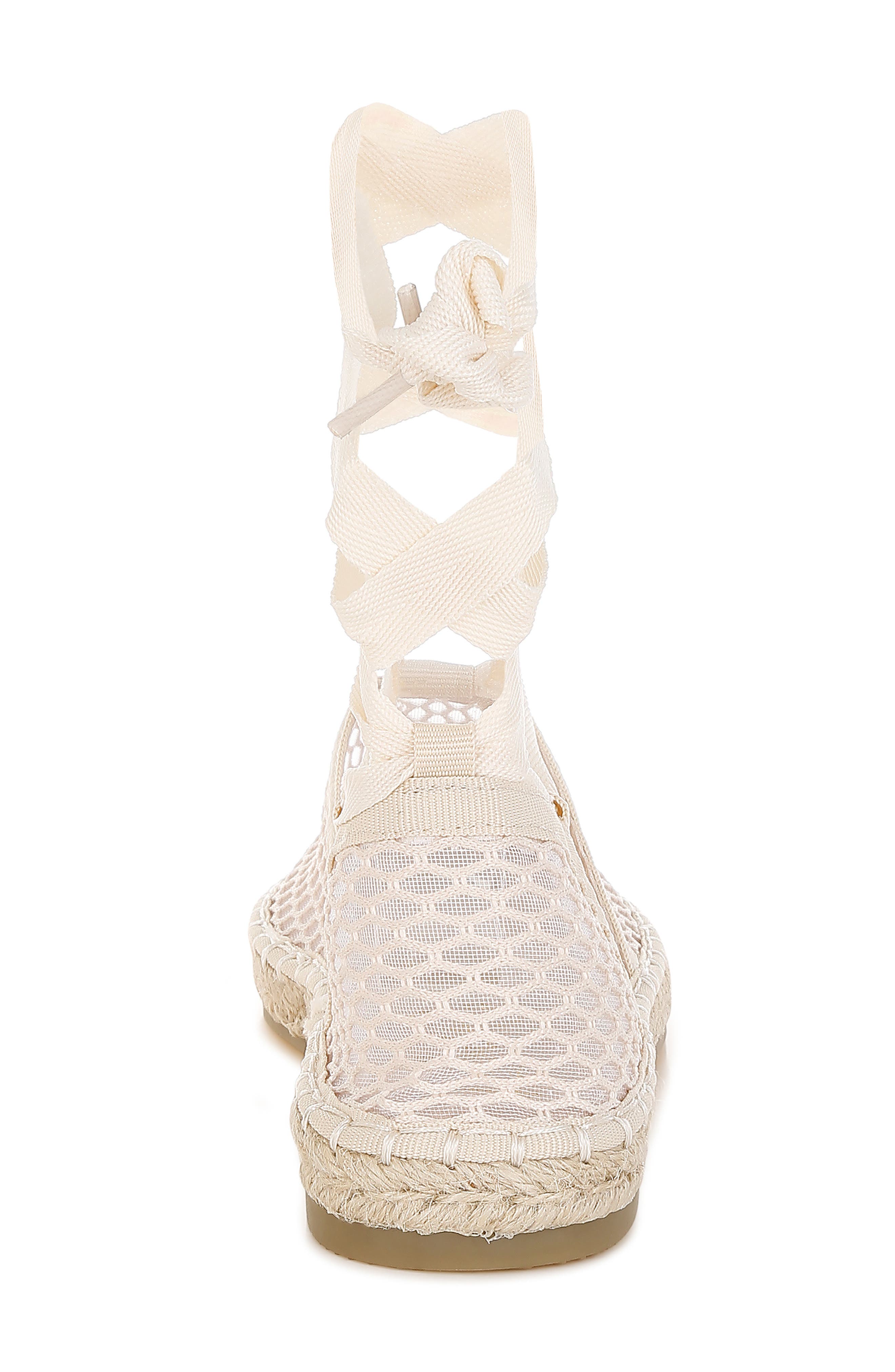 Sonara Ankle Wrap Espadrille Flat, Alternate, color, BEIGE