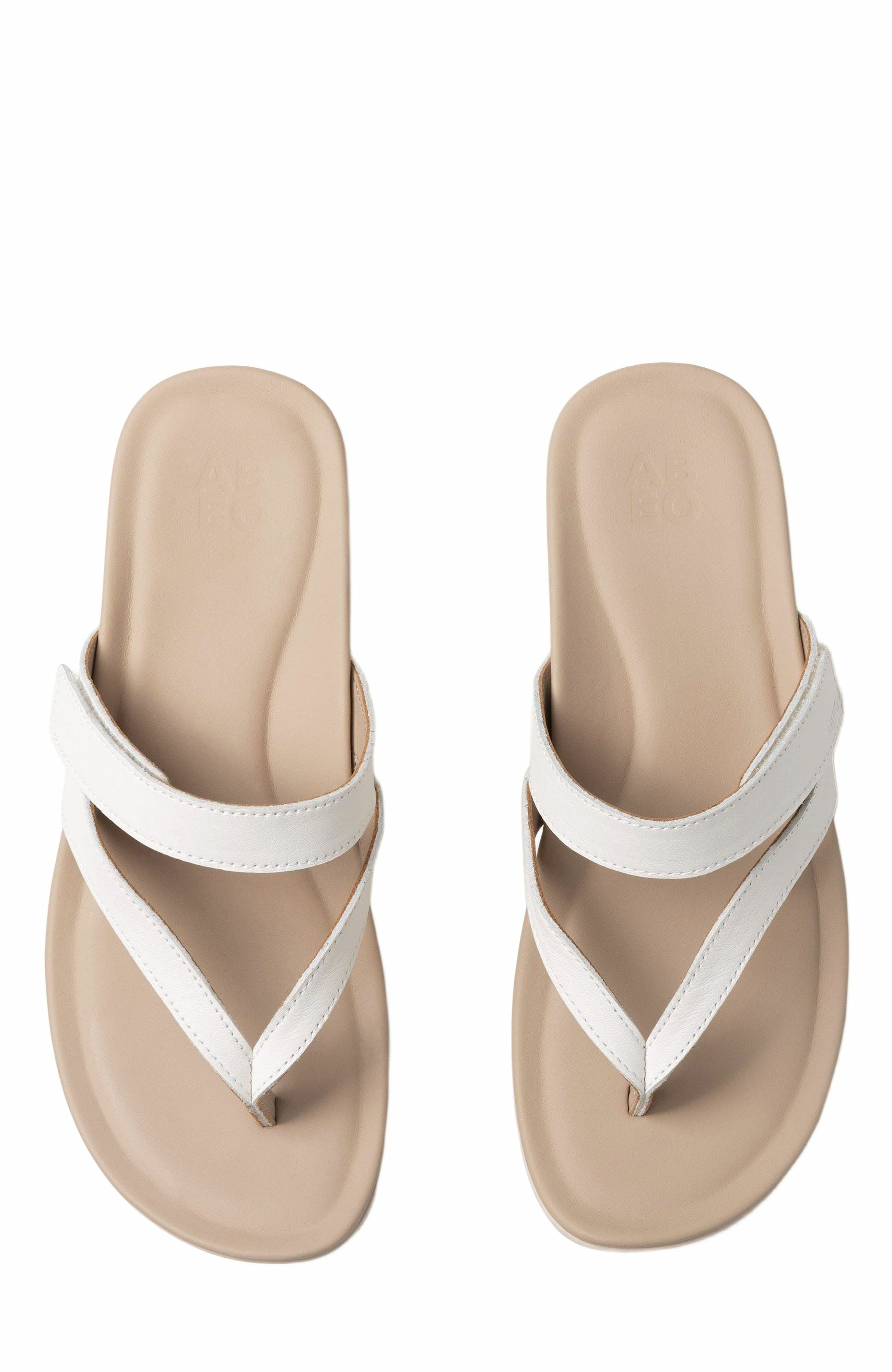 Oasis Thong Sandal, Alternate, color, White - Regular