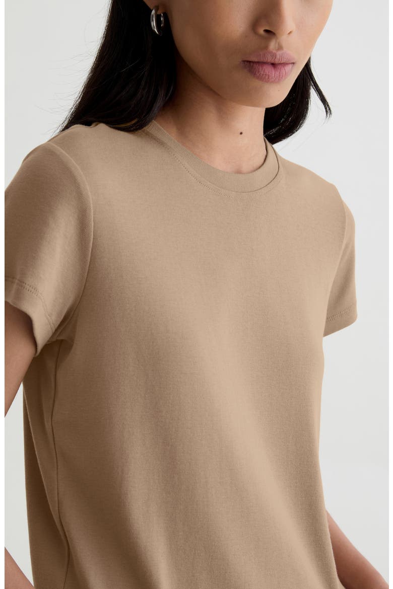 Sadie Crop T-Shirt, Alternate, color, KHAKI SAND