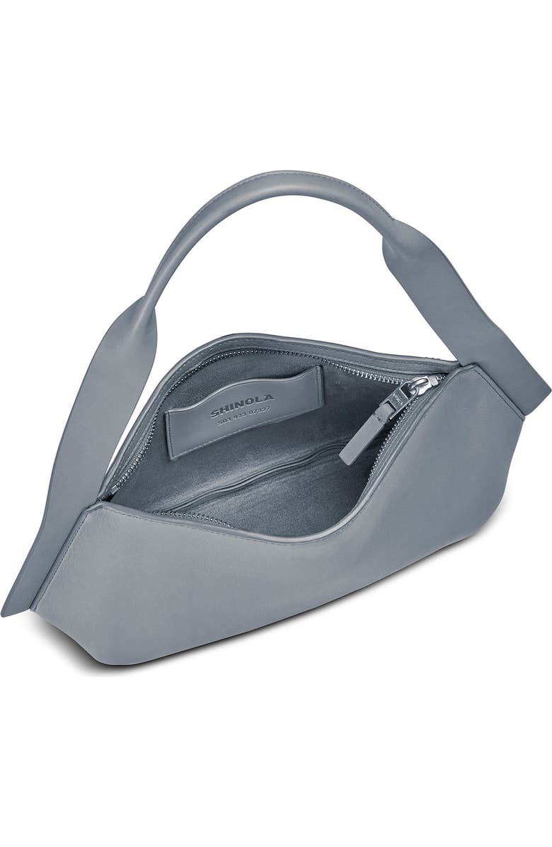 Shinola Small Derby Leather Shoulder Bag, Alternate, color, Mist